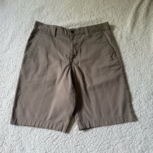 Volcom Men's Brown Flat Front Shorts